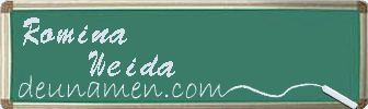 Romina Weida Visitenkarte